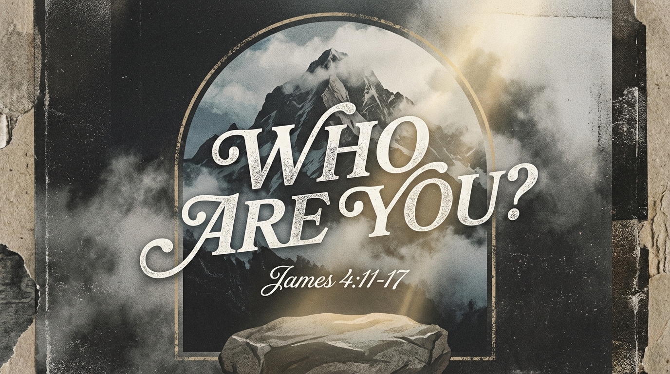 AI-generated sermon title slide — 16:9 widescreen