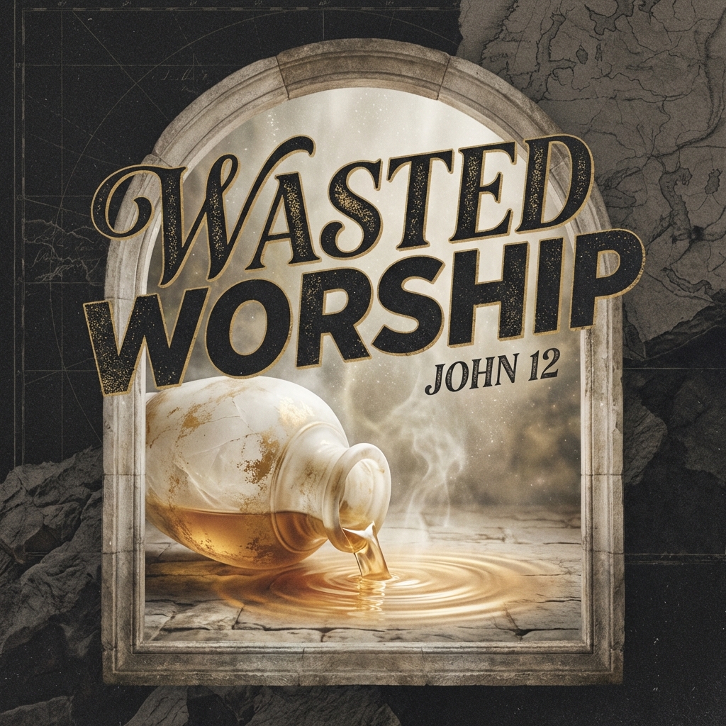 AI-generated sermon graphic — dramatic style